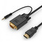 Фото - Кабель Cablexpert HDMI - VGA+3.5 мм V 1.4 (M/M), 3 м, чорний (A-HDMI-VGA-03-10) пакет | click.ua