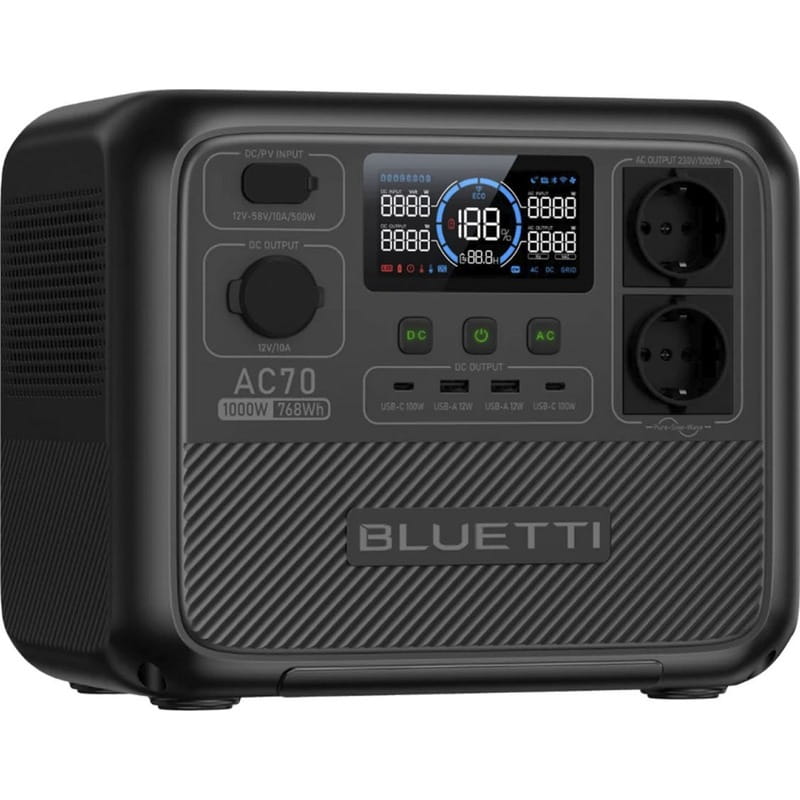 Зарядная станция Bluetti AC70 768Wh 218333mAh 1000W (PB931583)
