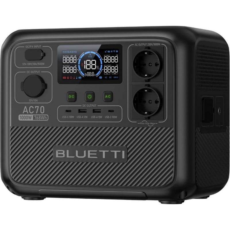 Зарядная станция Bluetti AC70 768Wh 218333mAh 1000W (PB931583)