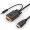 Фото - Кабель Cablexpert HDMI - VGA+3.5 мм V 1.4 (M/M), 1.8 м, черный (A-HDMI-VGA-03-6) пакет | click.ua