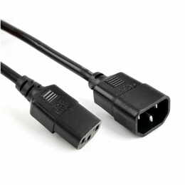 Силовой кабель PC-Monitor (перемычка) 0,75мм IEC C13-C14, 1,8 м.