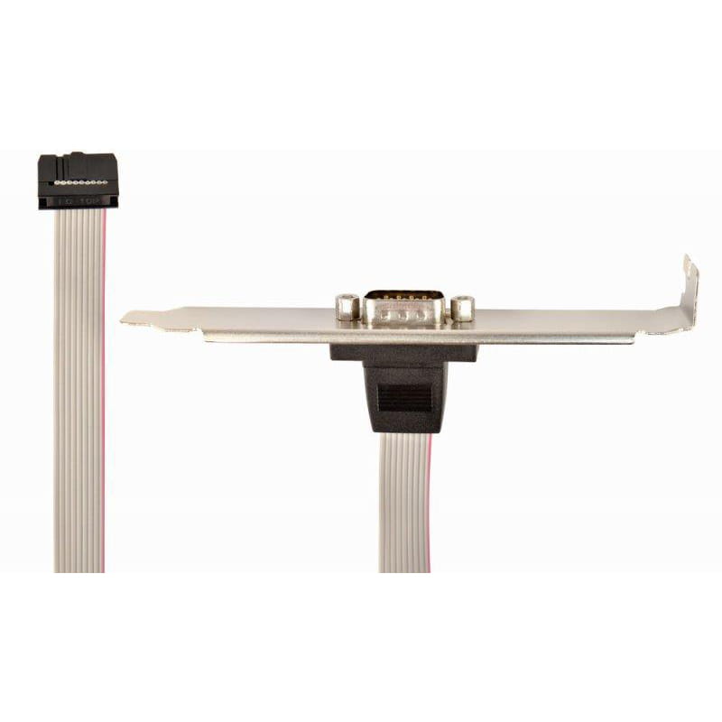 Планка Cablexpert CCDB9RECEPTACLE COM-port DB9 полнопрофильная, 0.25 м