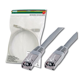 Патч-корд Digitus cat.5e,SF-UTP,3м,AWG 26/7, сірого кольору (DK-1531-030), 3 м