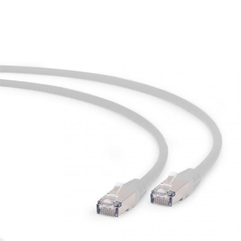 Патч-корд S/FTP Cablexpert (PP6A-LSZHCU-0.25M) литий, 50u "штекер із засувкою, 0.25м, сірий