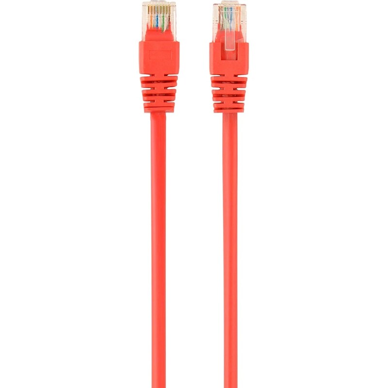 Патч-корд UTP Cablexpert (PP6U-1M/R) cat.6, літий, 50u штекер із засувкою, 1 м, червоний