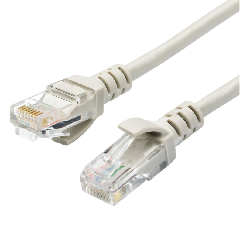 Патч-корд литий, UTP, RJ45, Cat.5e, 25m, сірий