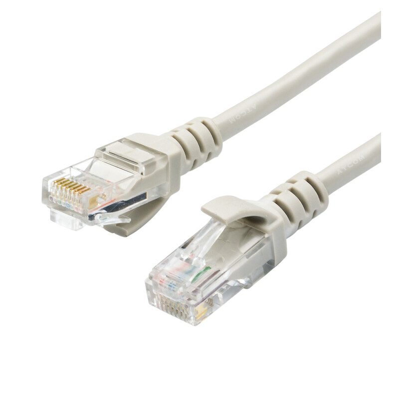 Патч-корд литой, UTP, RJ45, Cat.5e, 5m, серый
