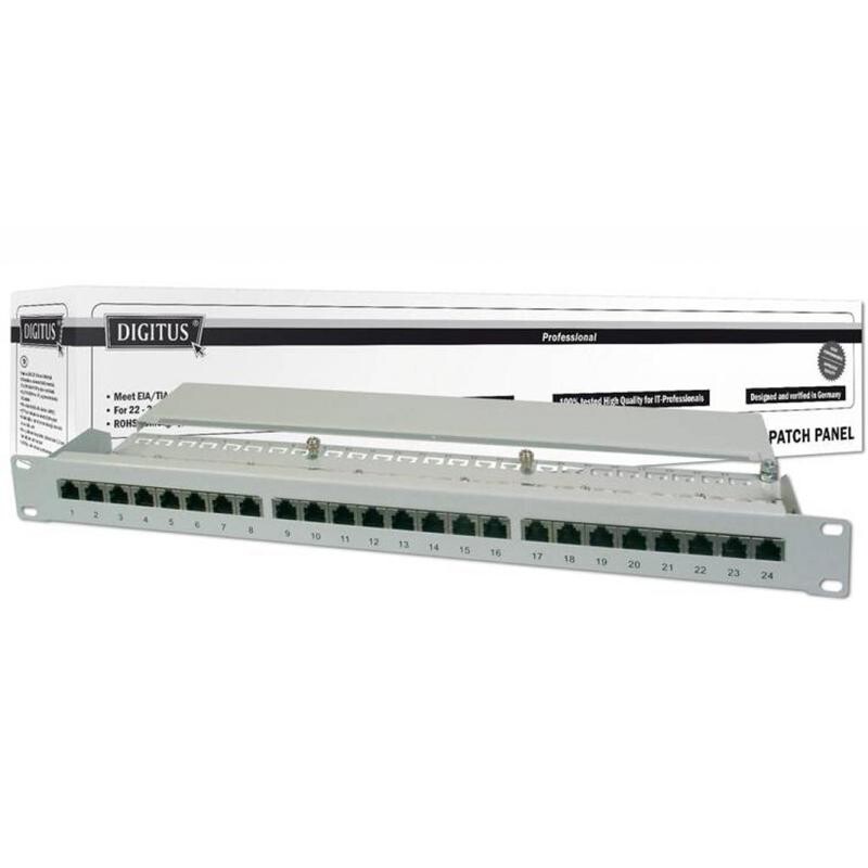 Патч-панель Digitus (DN-91524S) 19" 1U 24 порта 5e FTP в сборе