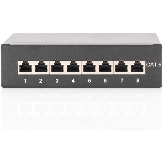 Патч-панель Digitus (DN-91608SD) Desktop 1U, 8 портов, Cat.6 STP в сборе