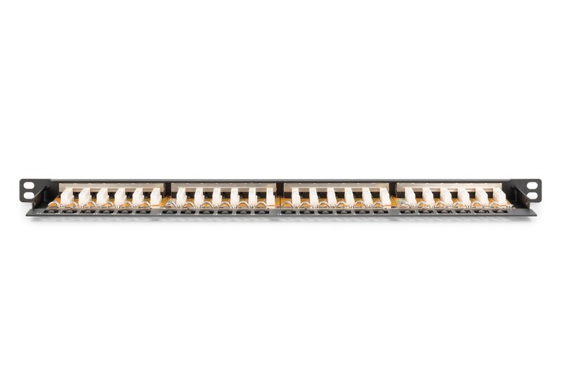 Патч-панель Digitus (DN-91624S-SL-SH) 19" 0.5U, 24 порта, Cat.6 STP в зборі