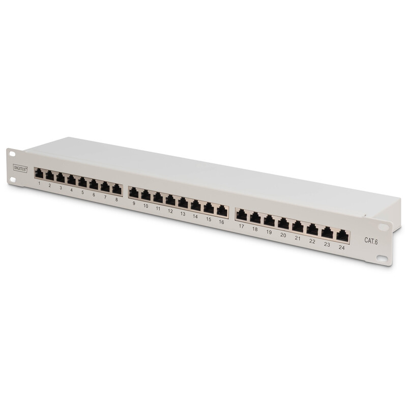 Патч-панель Digitus (DN-91624S) 19 "1U, 24 порти, Cat.6 STP в комплекті