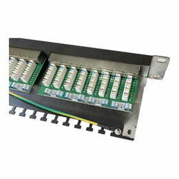 Патч-панель Atcom FP6224 19" 24хRJ-45 FTP 1U cat.6, в зборі