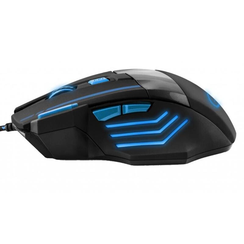 Мишка Esperanza EGM201B Wolf Black/Blue USB