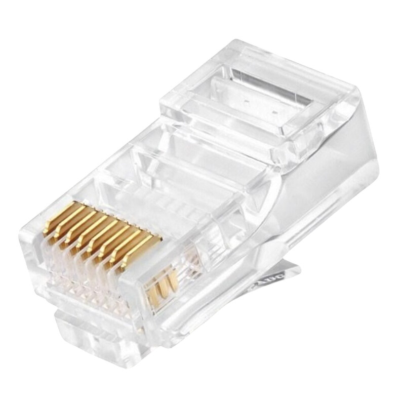 Конектор RJ 45 Cablexpert (PLUG3UP6/50) із позолоченими контактами (50 шт/уп)