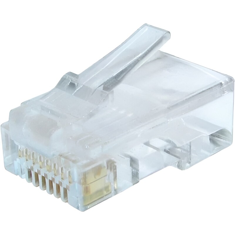 Коннектор RJ 45 Cablexpert (LC-8P8C-002/10) 8P8C, Cat.6, с золоченными контактами (10 шт/уп)
