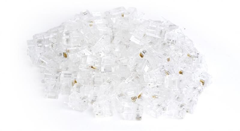 Коннектор RJ11/RJ14 Cablexpert (MP-6P4C/100) 100 шт/уп
