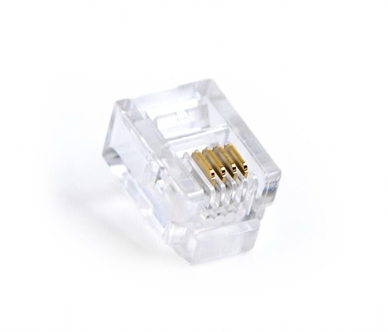 Коннектор RJ11/RJ14 Cablexpert (MP-6P4C/100) 100 шт/уп
