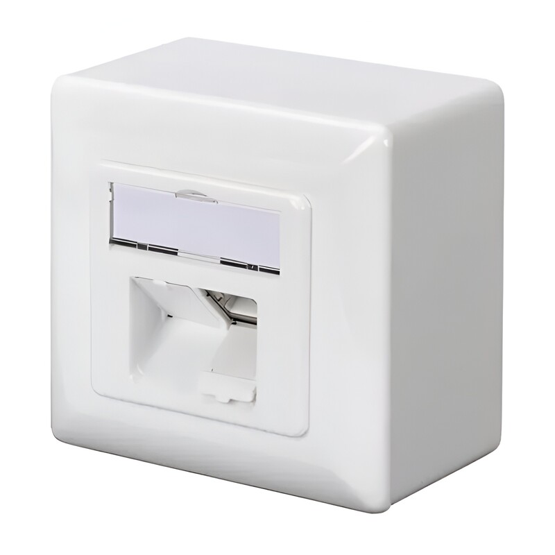 Настінна розетка DIGITUS cat. 5e, 2xRJ45, 8P8C (DN-9002-N)