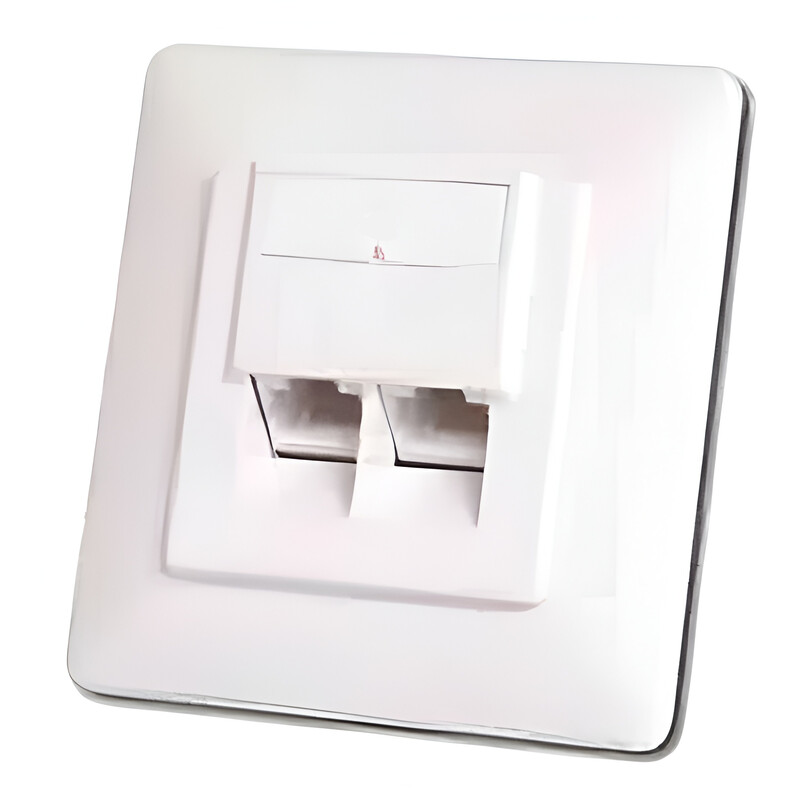 Розетка Digitus cat. 5e, STP, 2xRJ45, 8P8C (DN-9001-N) для скрытой проводки