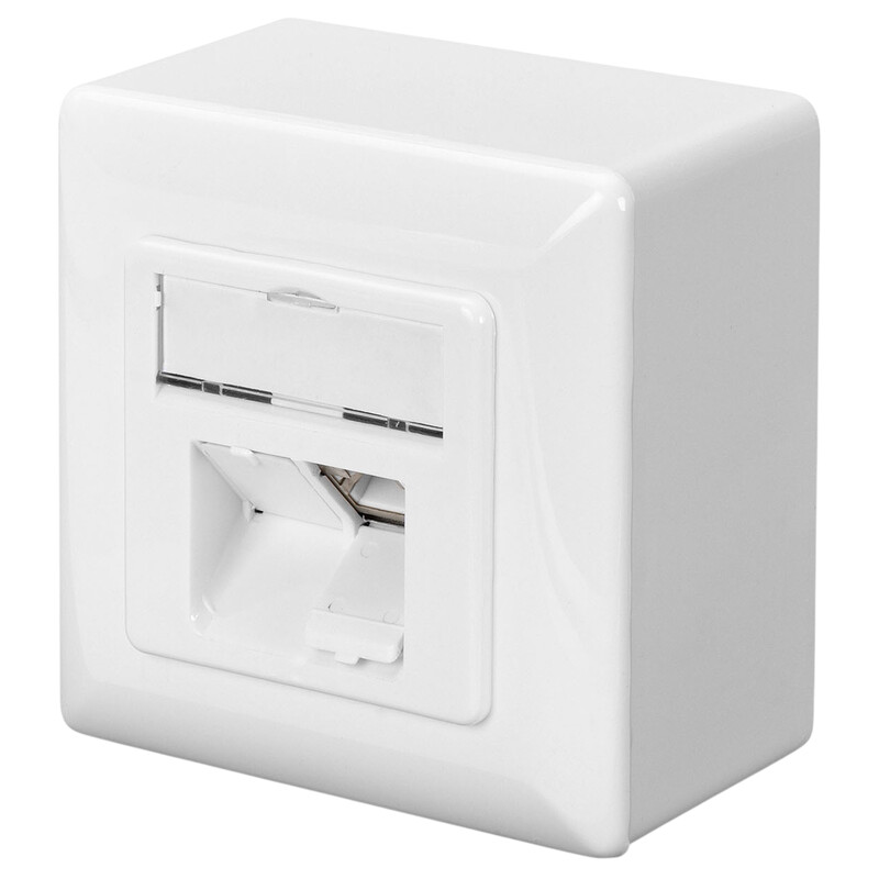 Розетка Digitus cat. 6, 2xRJ45, 8P8C (DN-9006-N) для зовнішньої проводки