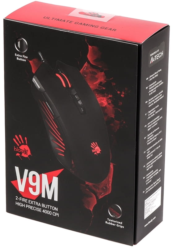 Миша A4Tech V9M Bloody Black Extra Fire Button
