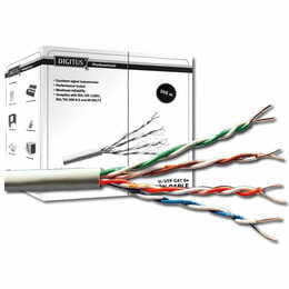 Кабель вита пара Digitus U-UTP cat.5e PVC Grey 305м (DK-1511-V-305-1)