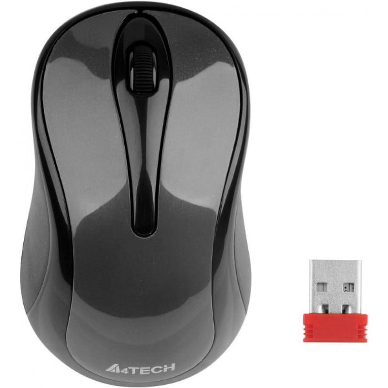 Мышь беспроводная A4Tech G3-280A Grey