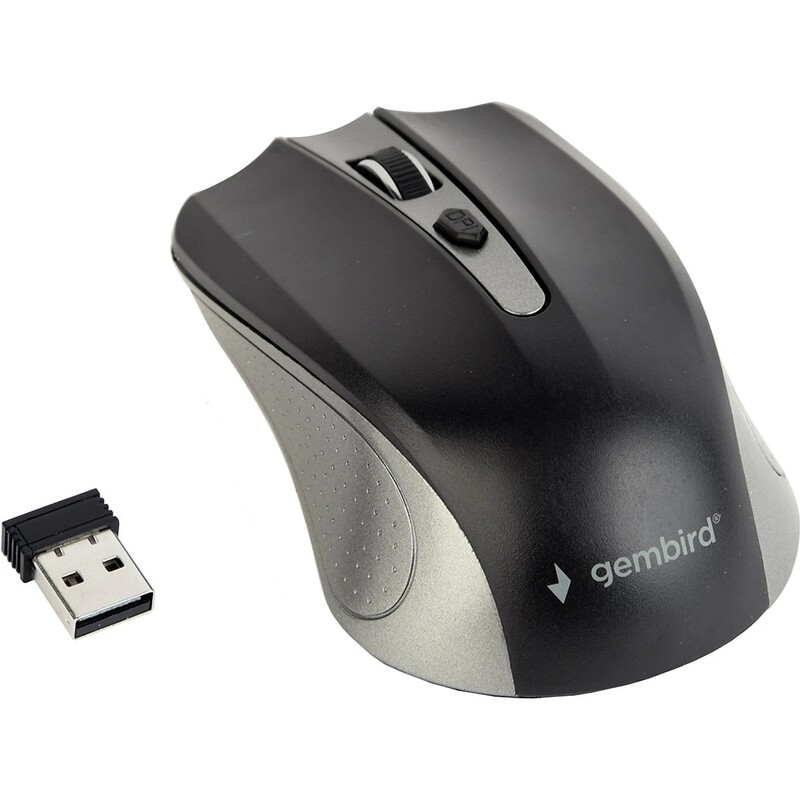 Мышь беспроводная Gembird MUSW-4B-04-GB Grey/Black