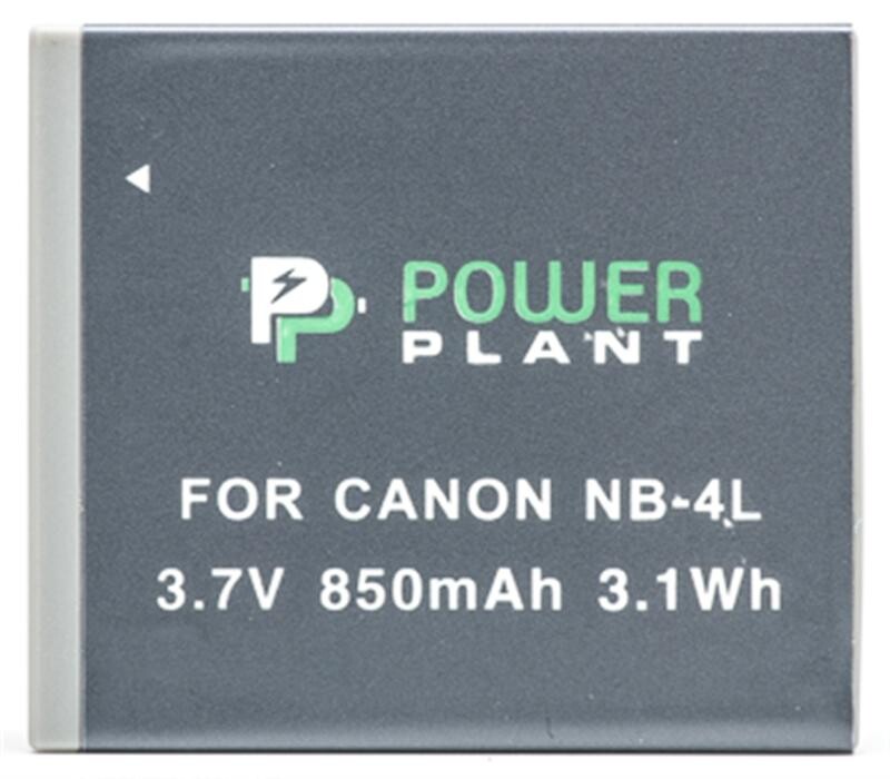Акумулятор PowerPlant Canon NB-4L 850mAh (DV00DV1006)