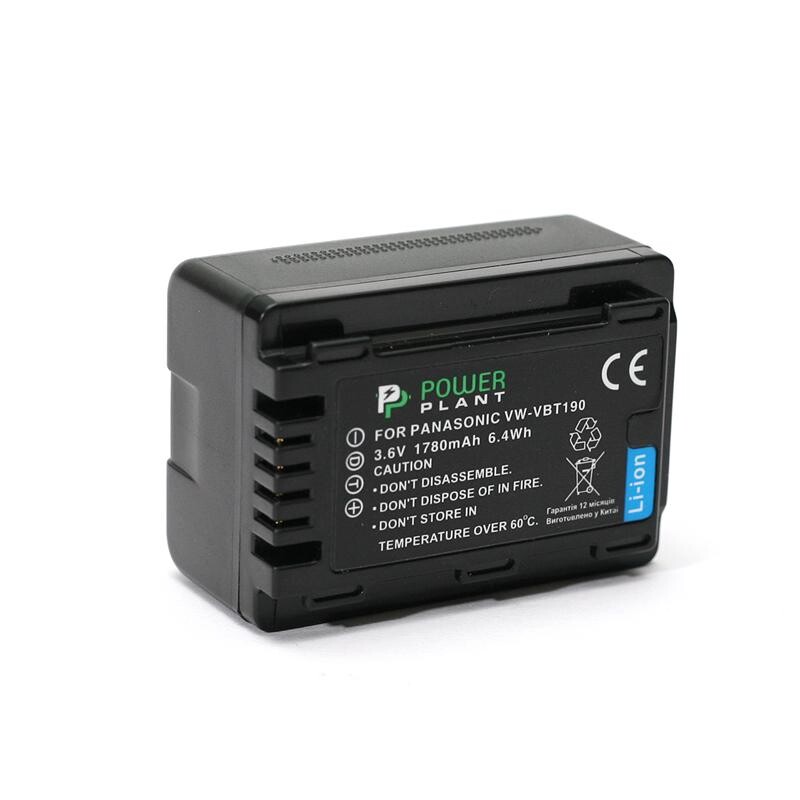 Акумулятор PowerPlant Panasonic VW-VBT190 1780mAh (DV00DV1412)
