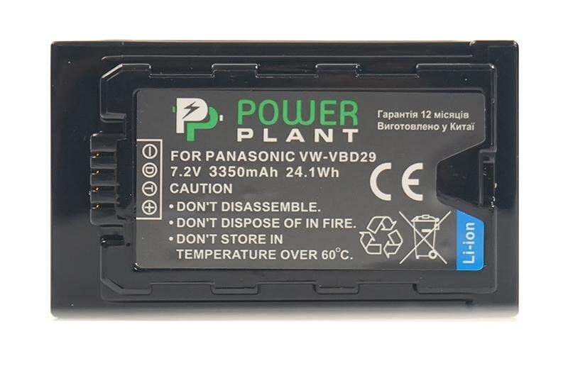 Акумулятор PowerPlant Panasonic VW-VBD29 3350mAh (CB970070)