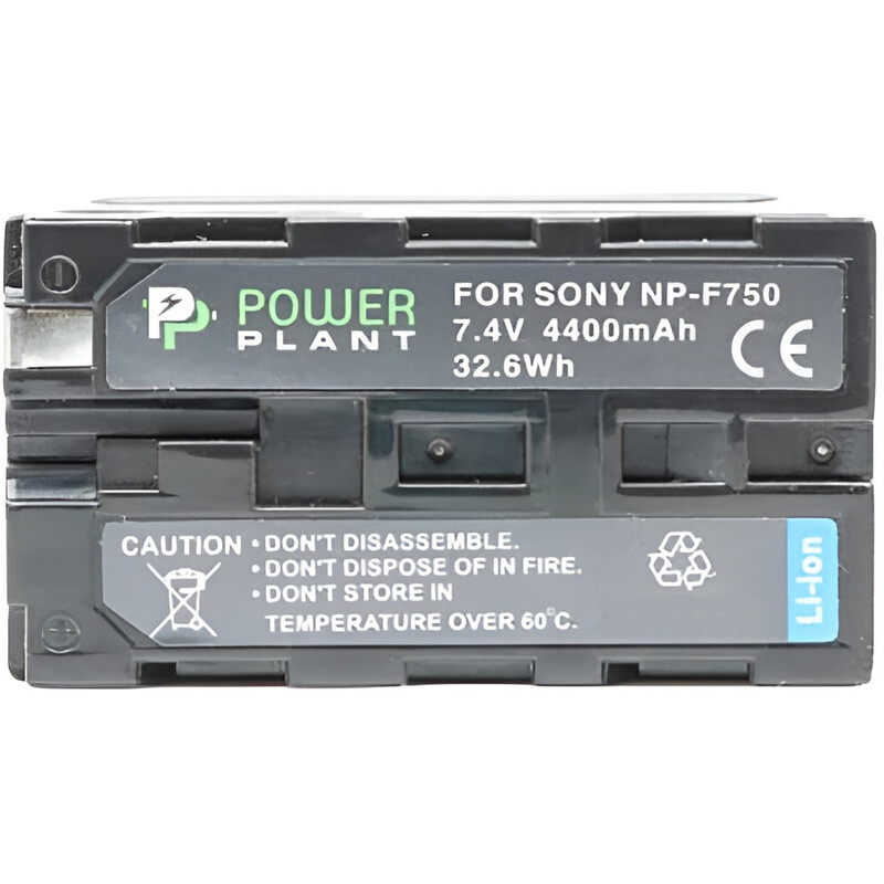 Акумулятор PowerPlant Sony LED NP-F750 4400mAh (DV00DV1366)