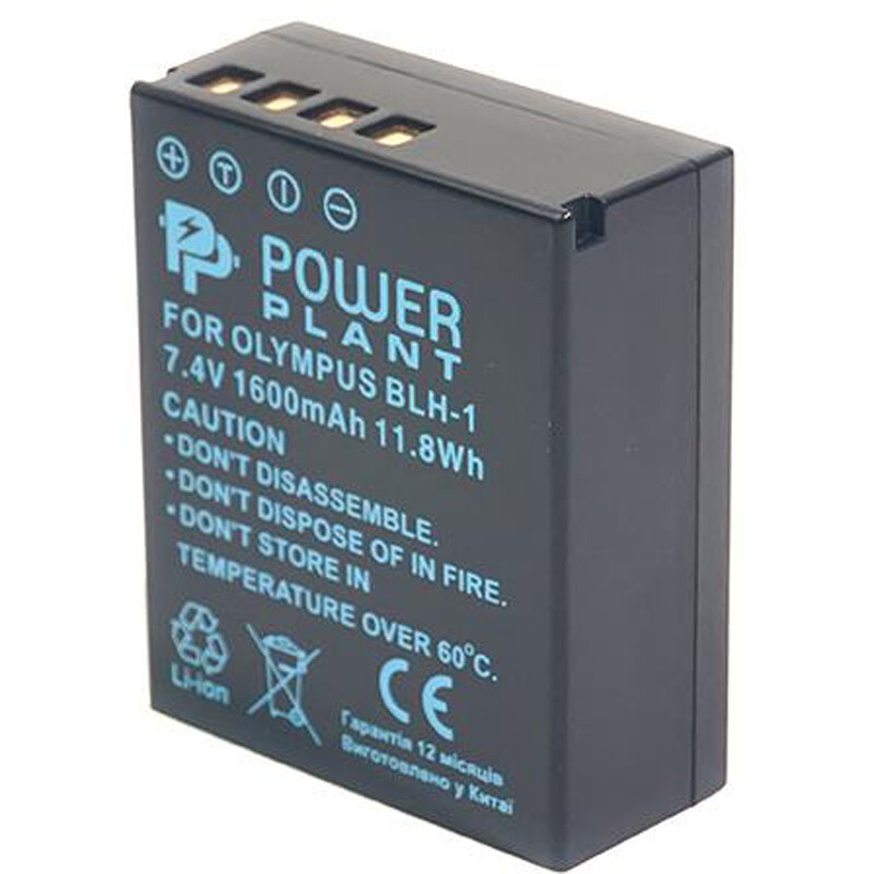 Акумулятор PowerPlant Olympus BLH-1 1600mAh (CB970148)
