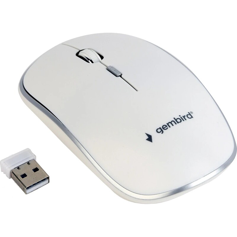 Мышь беспроводная Gembird MUSW-4B-01-W White USB