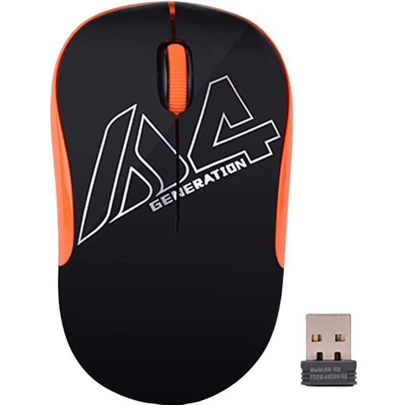 Мишка бездротова A4Tech G3-300N Black/Orange USB V-Track