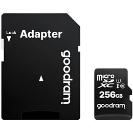 Карта пам`яті MicroSDXC 256GB UHS-I Class 10 Goodram + SD-adapter (M1AA-2560R12)