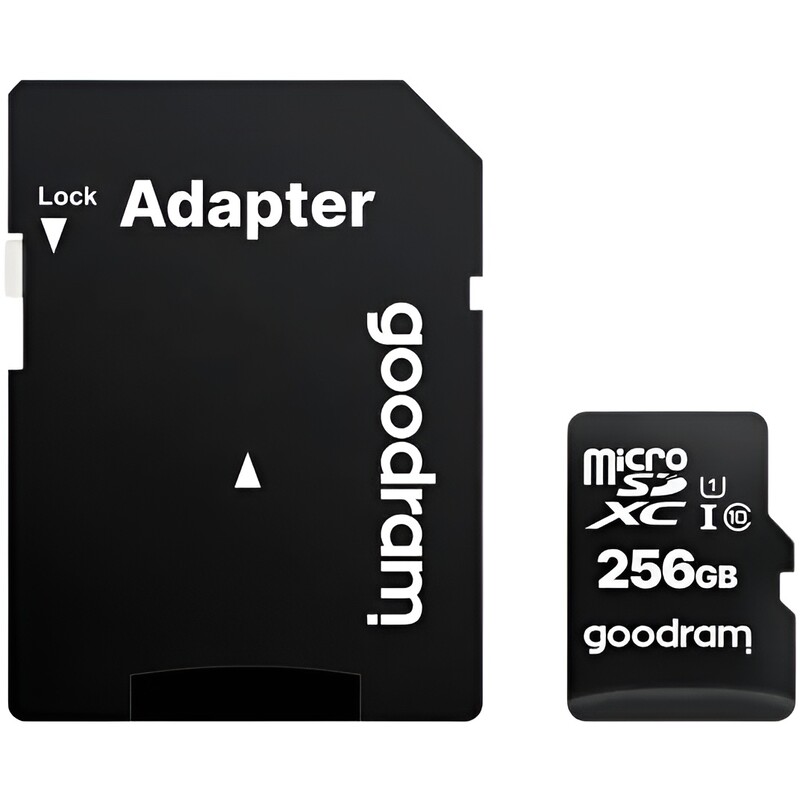 Карта пам`яті MicroSDXC 256GB UHS-I Class 10 Goodram + SD-adapter (M1AA-2560R12)