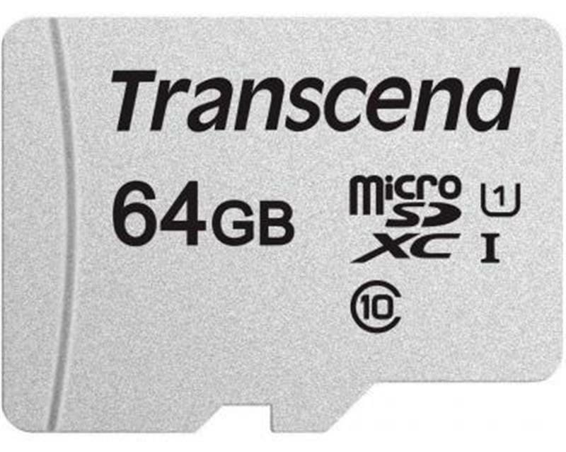 Карта памяти MicroSDXC  64GB UHS-I Class 10 Transcend 300S (TS64GUSD300S)