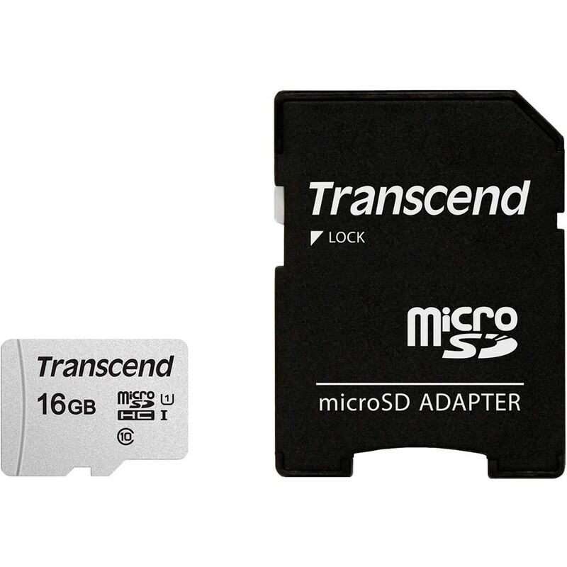 Карта пам`ятi MicroSDHC 16GB UHS-I Class 10 Transcend 300S + SD-adapter (TS16GUSD300S-A)