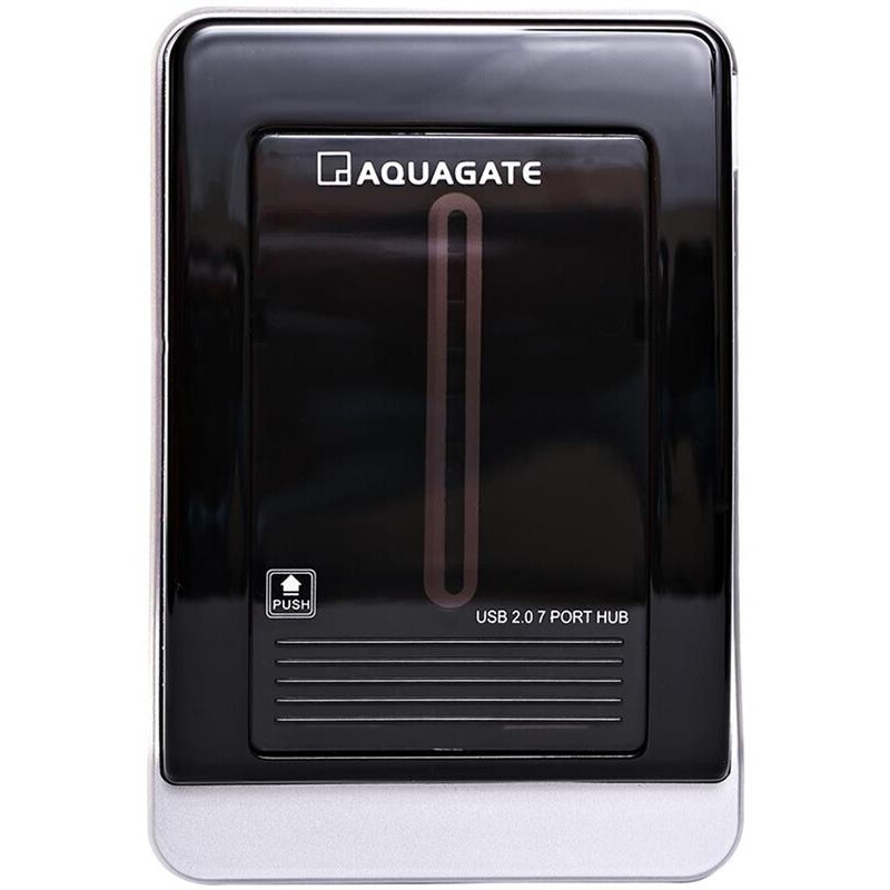 Концентратор USB2.0 PowerPlant CA911349 Black 7хUSB2.0, 1хminiUSB