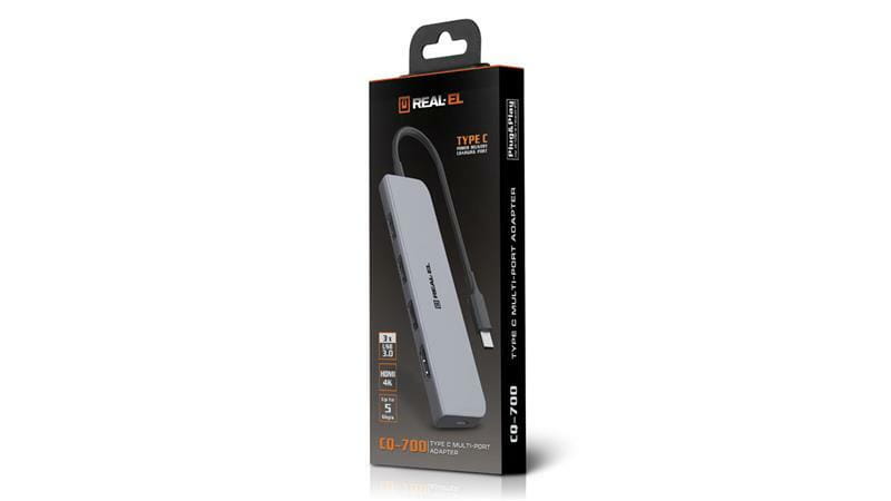USB-хаб REAL-EL CQ-700 4 ports