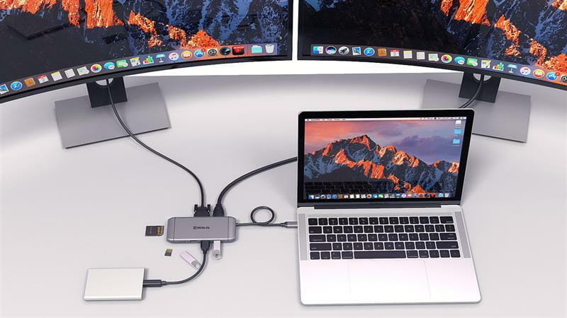 USB-хаб REAL-EL CQ-900 3 ports