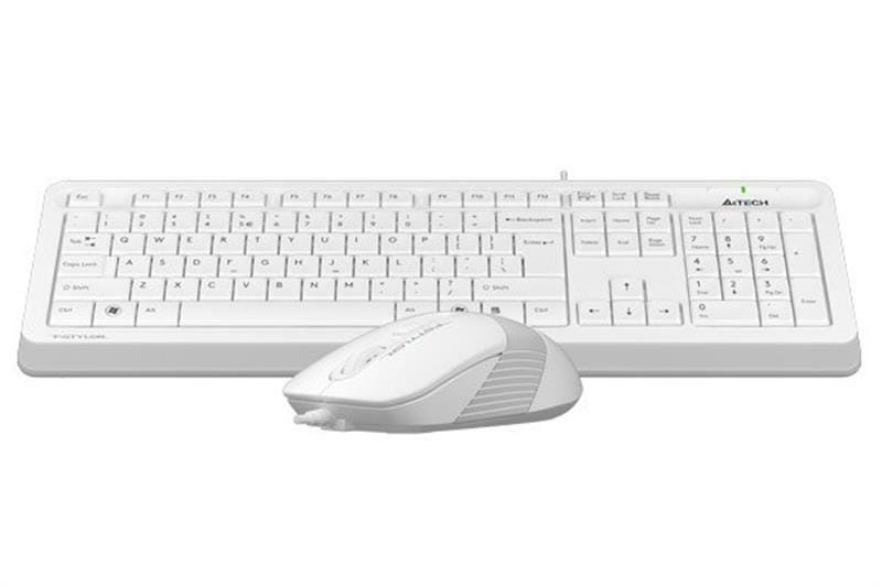Комплект (клавиатура, мышь) A4Tech F1010 White