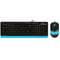 Фото - Комплект (клавиатура, мышь) A4Tech F1010 Black/Blue | click.ua