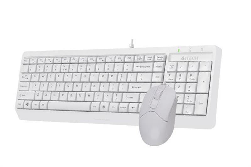 Комплект (клавиатура, мышь) A4Tech F1512 White