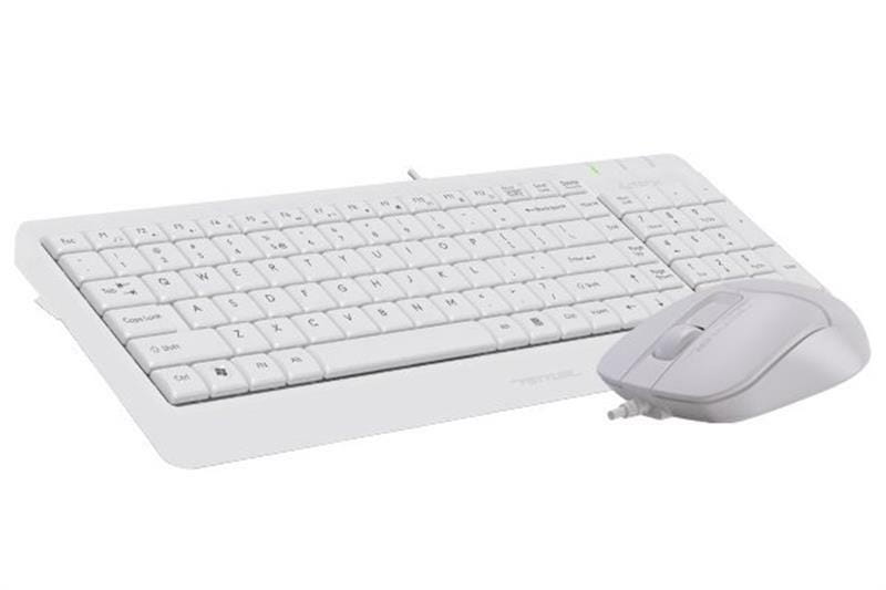 Комплект (клавиатура, мышь) A4Tech F1512 White