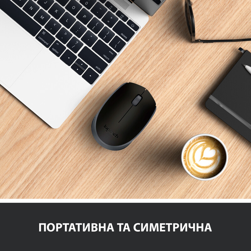 Мышь беспроводная Logitech M171 Grey/Black (910-004424)