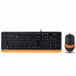 Комплект (клавиатура, мышь) A4Tech F1010 Black/Orange