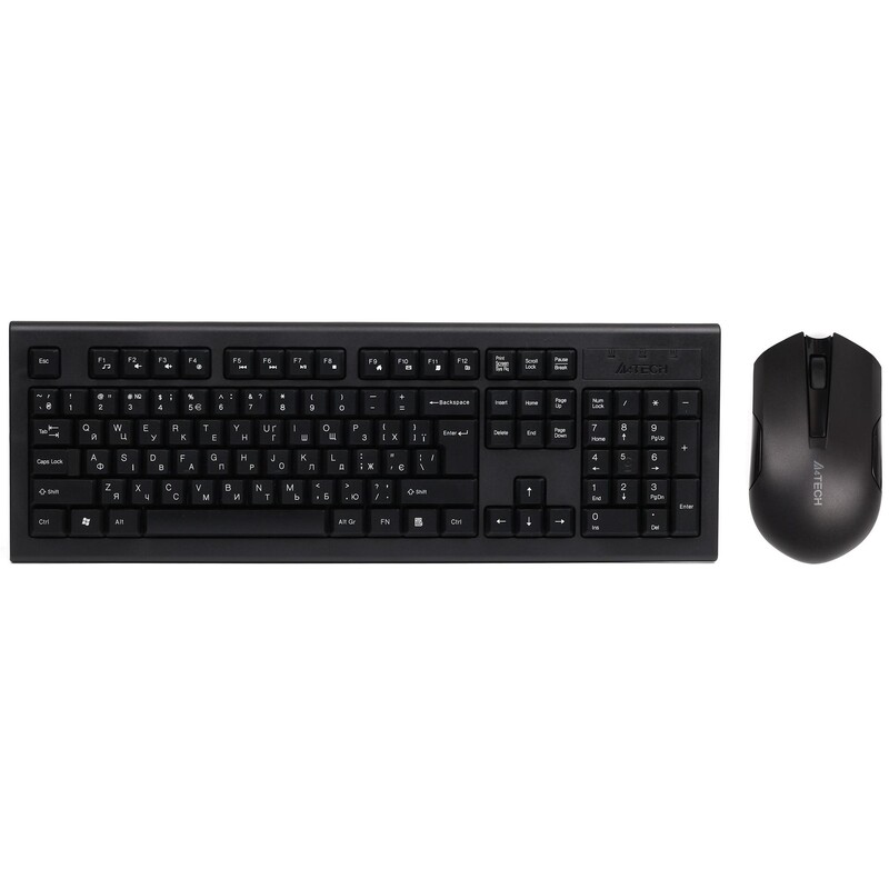 Комплект (клавіатура, миша) бездротовий A4Tech 3000N Black USB