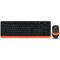 Фото - Комплект (клавіатура, мишка) бездротовий A4Tech Fstyler FG1010 Orange USB | click.ua